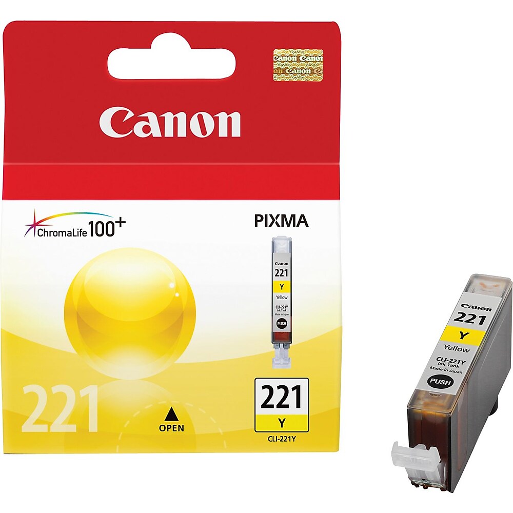Canon CLI-221 2949B001 Ink Tank Cartridge Yellow