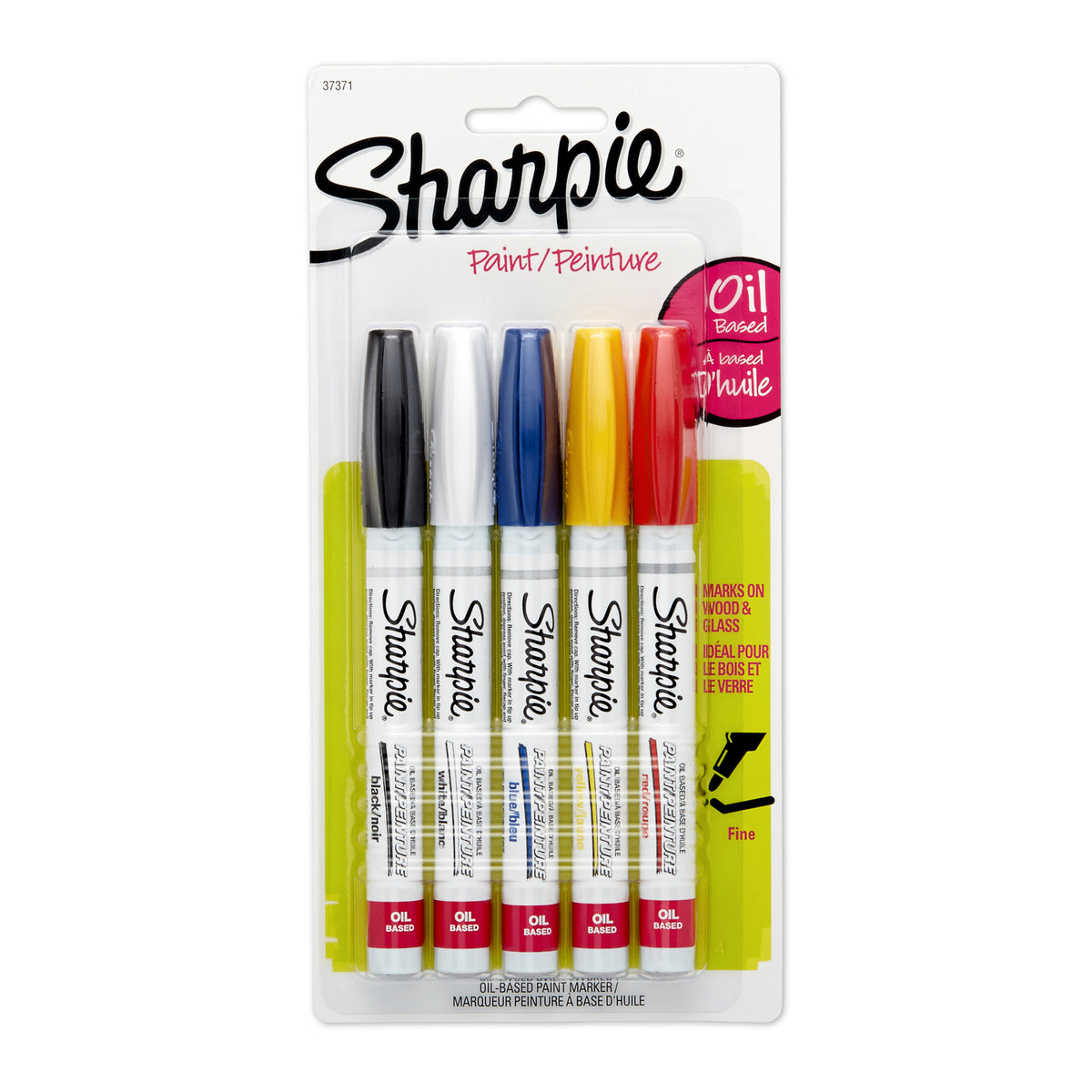 Sharpie Oil-Based Coloured Paint Markers - Fine Point - 5 Pack