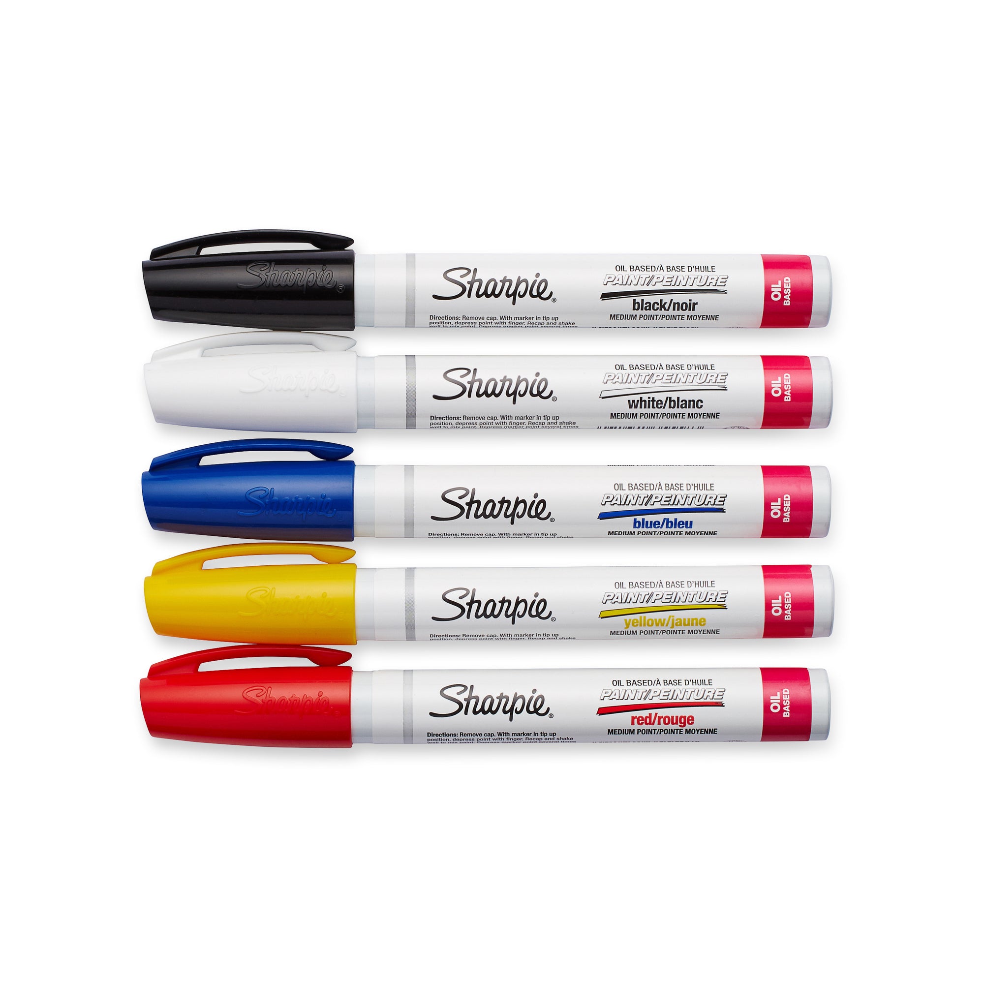 Sharpie Oil-Based Coloured Paint Markers - Fine Point - 5 Pack