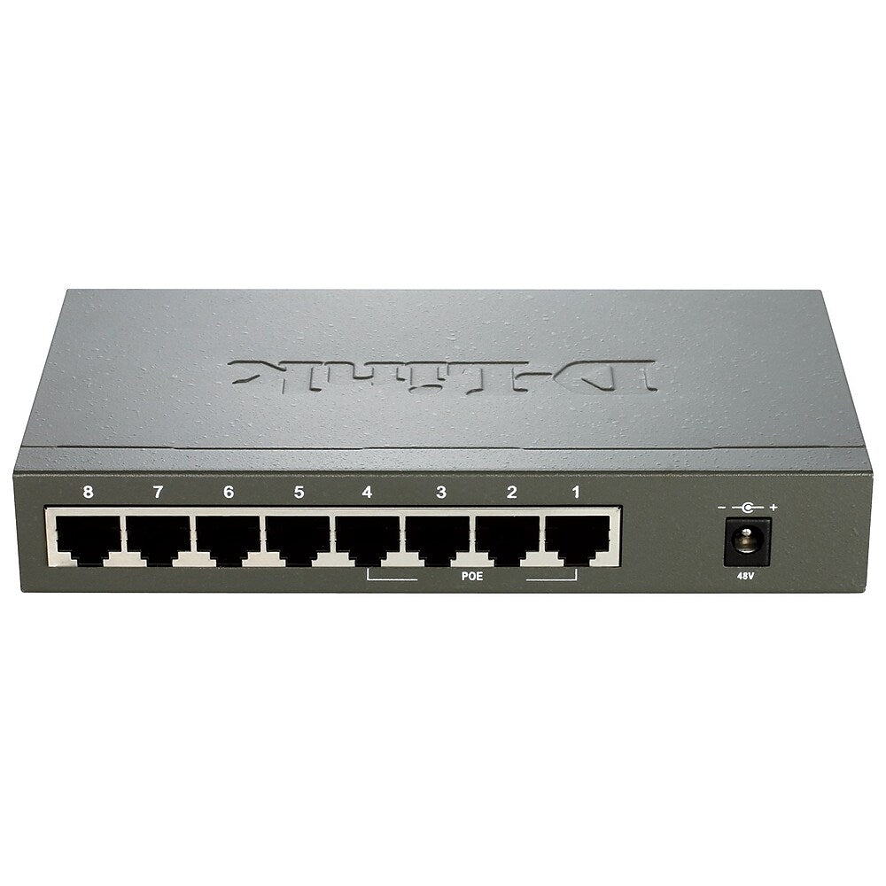 D-Link DES-1008PA Fast Ethernet PoE Unmanaged Desktop Switch