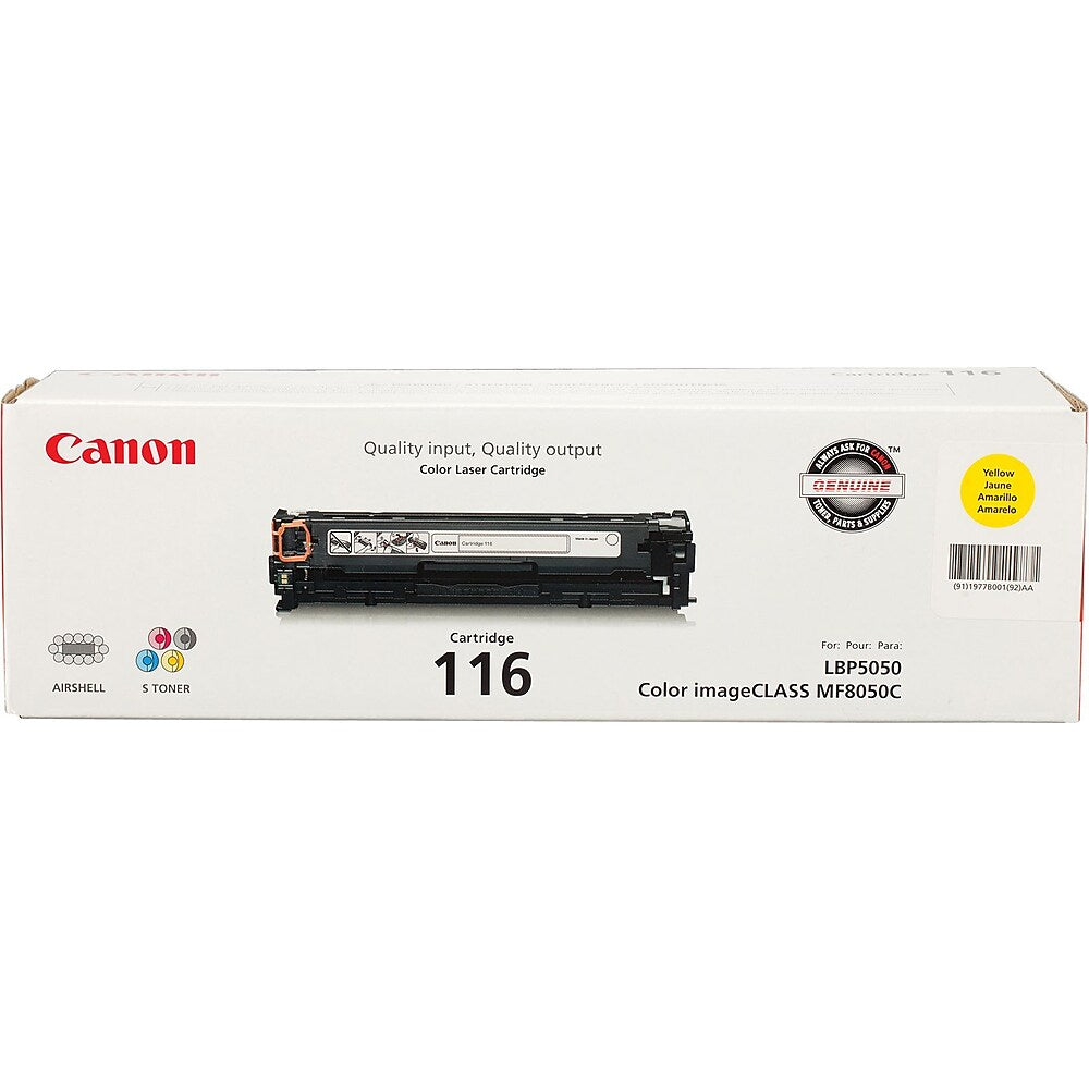 Canon 116 Toner Cartridge Yellow