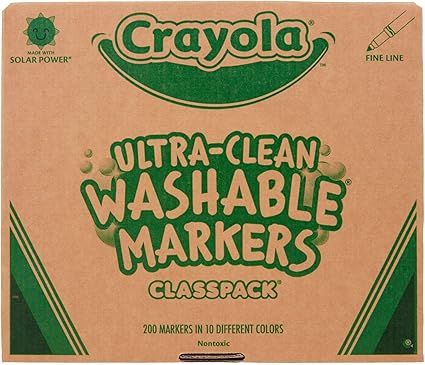 Crayola Washable Classpack Markers Assorted Colours