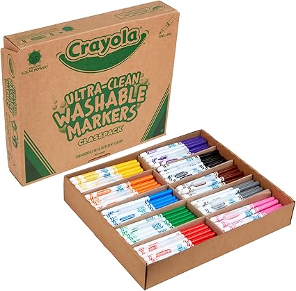 Crayola Washable Classpack Markers Assorted Colours