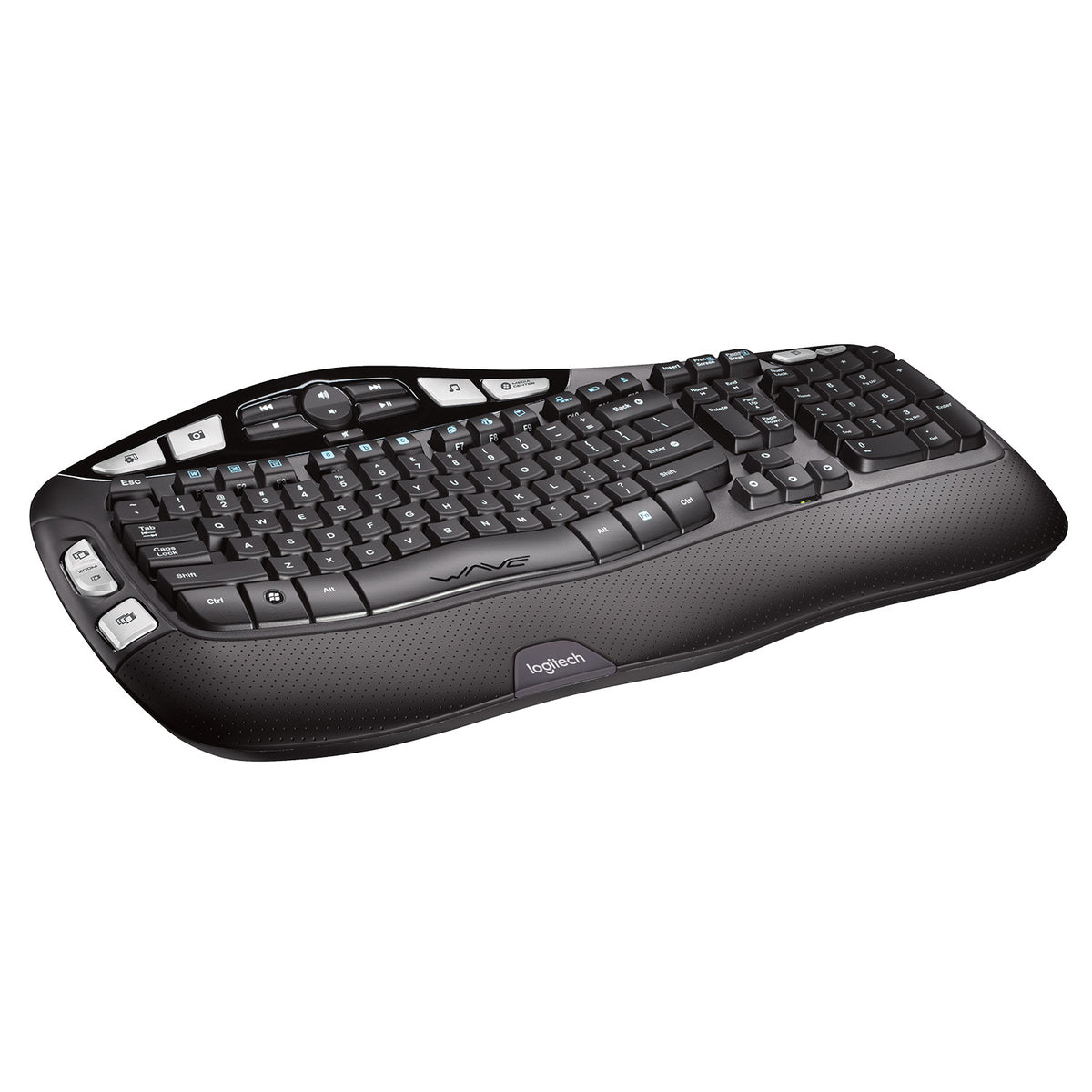 Logitech K350 Wireless Comfort Wave Ergonomic Keyboard Black