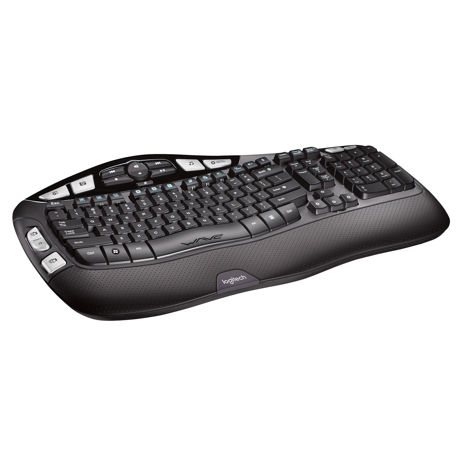 Logitech K350 Wireless Comfort Wave Ergonomic Keyboard Black
