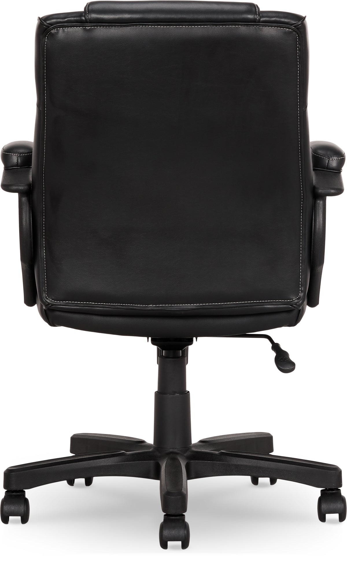 True Innovations Bonded Leather Task Chair Black