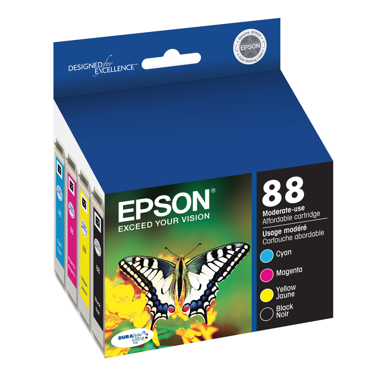 Epson T88 CMYK Ink Cartridge Combo Pack