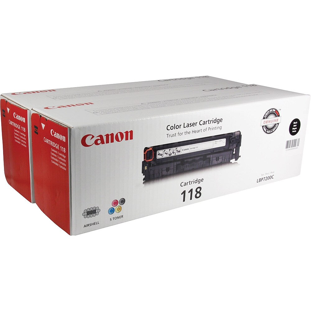 Canon 118 High-Yield Black Toner Cartridge 2 Pack