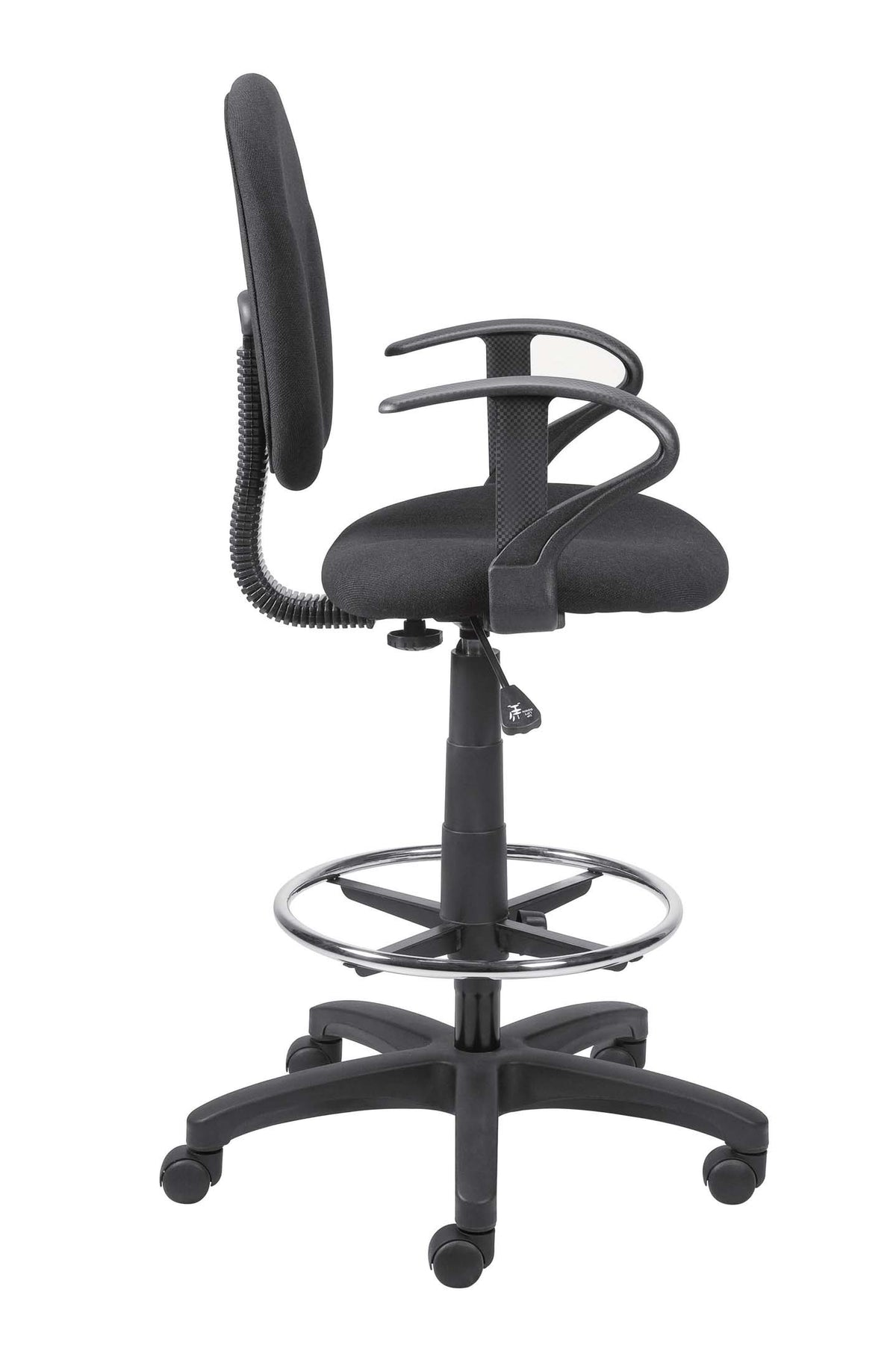 Extended Height Stool with Arms ST20119-CA Black