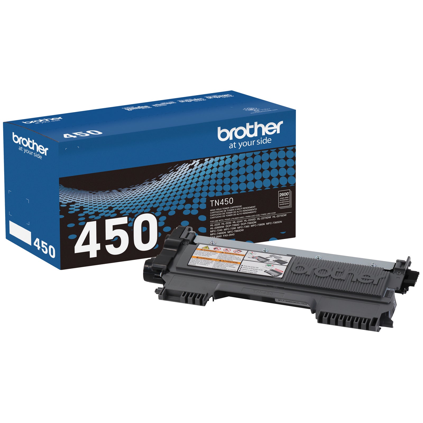Brother TN450 High-Yield Black Toner Cartridge