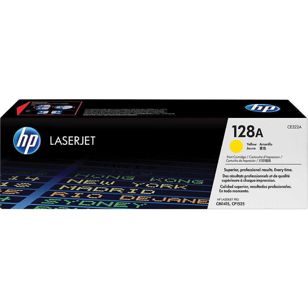 HP 128A Original LaserJet Toner Cartridge Yellow