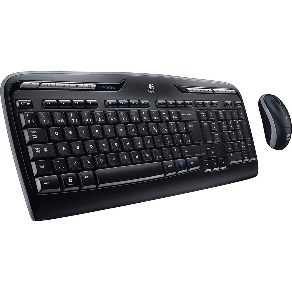 Logitech MK320 Wireless Desktop Keyboard and Mouse Combo French