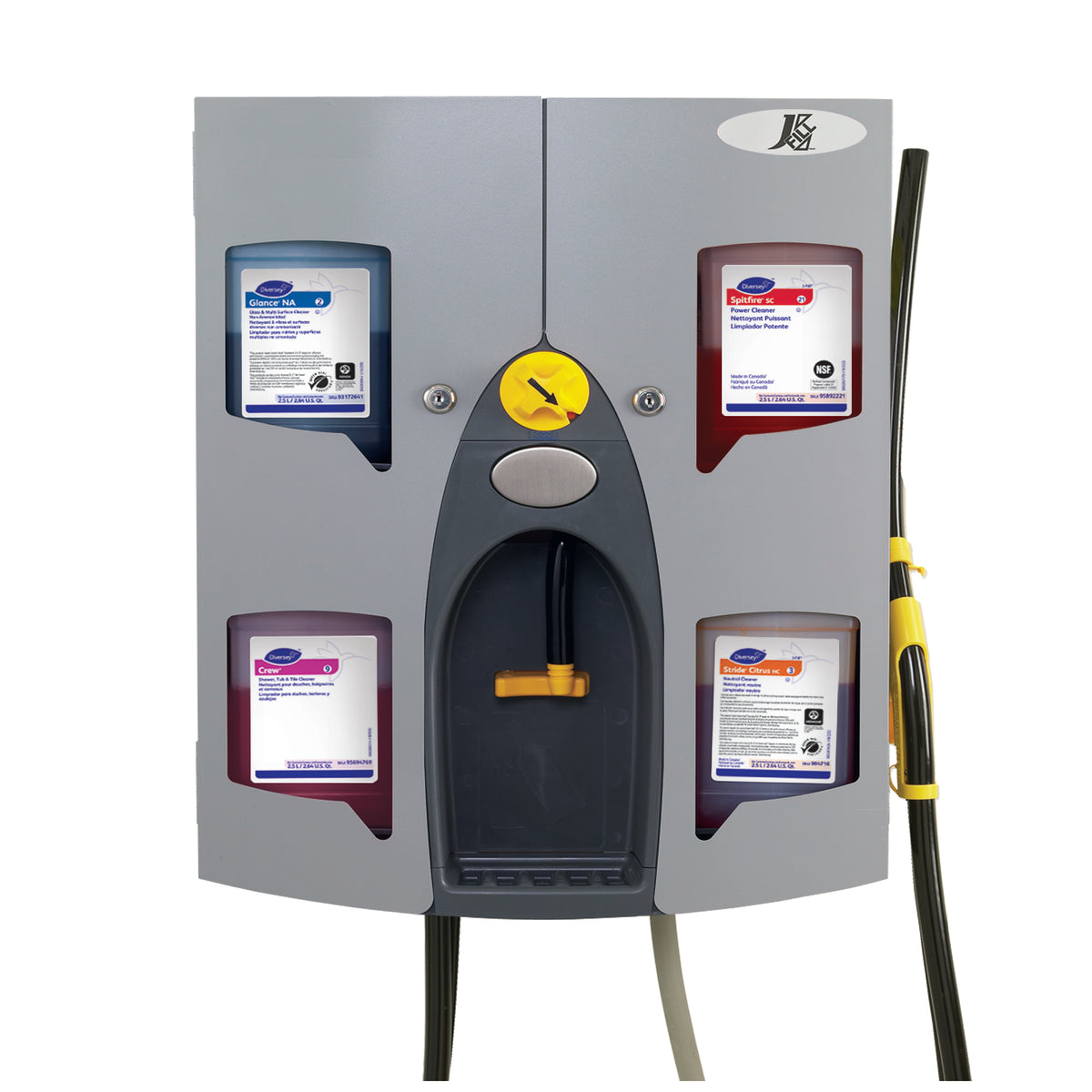 Diversey J-Fill Quattro Select D3764735 Safe Gap Mixing Dispenser