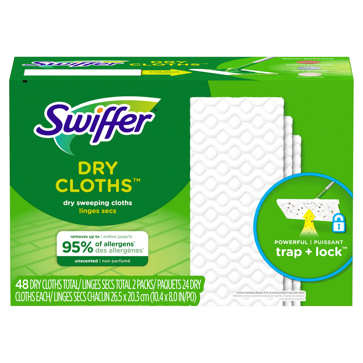 Swiffer Sweeper Dry Sweeping Pad Unscented 48 Pack