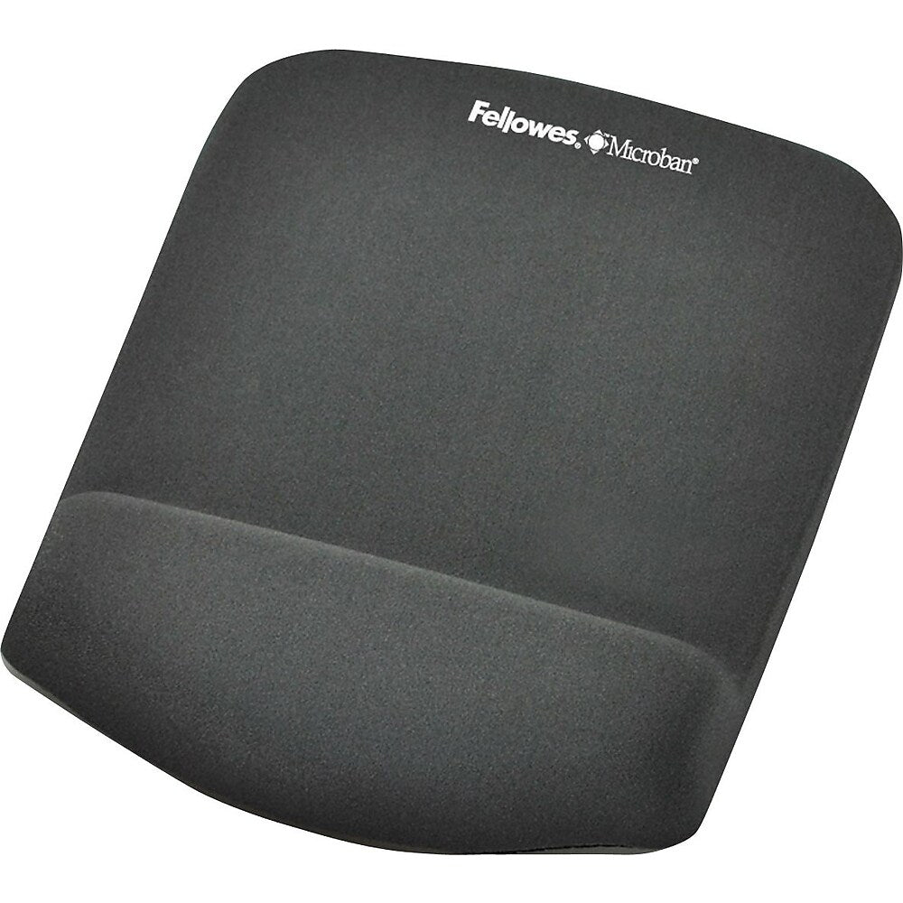 Fellowes CRC92522 PlushTouch Mouse Pad with Wrist Rest Graphite