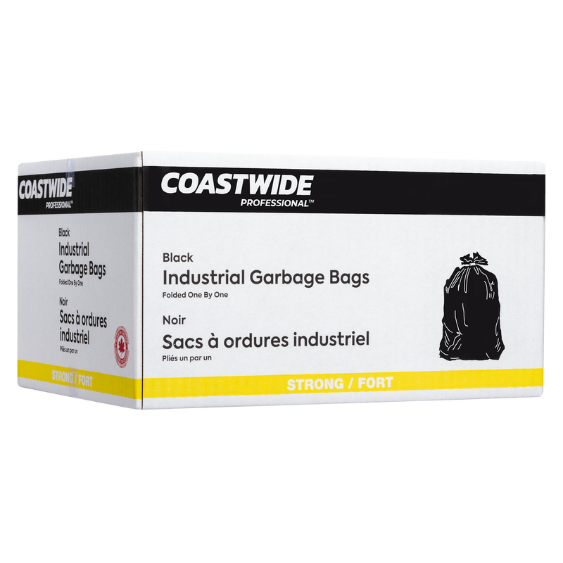 Coastwide Professional Strong Garbage Bags - 42" x 48"- Black - 100 Pack