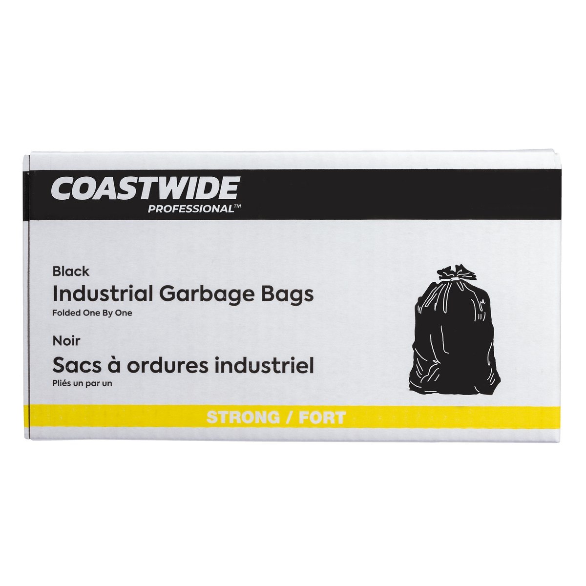 Coastwide Professional Strong Garbage Bags - 42" x 48"- Black - 100 Pack