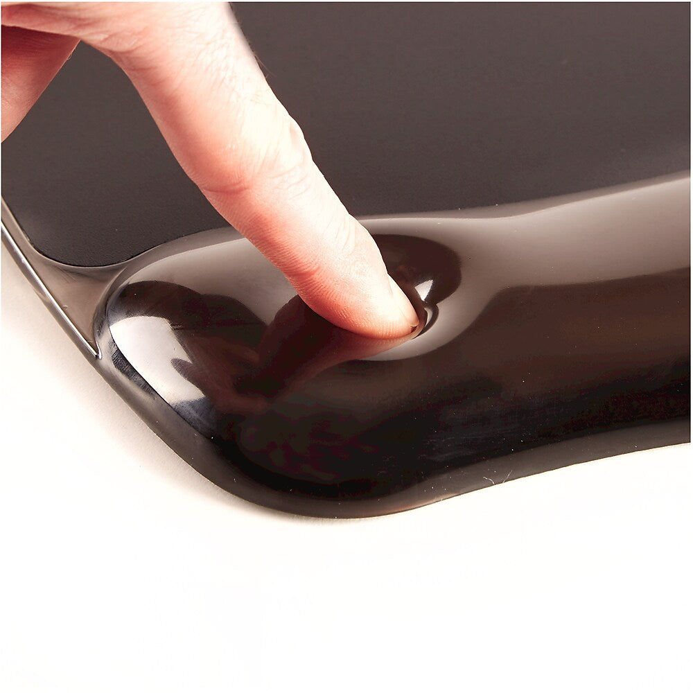Fellowes Crystals Gel Mouse Pad Wrist Rest Black