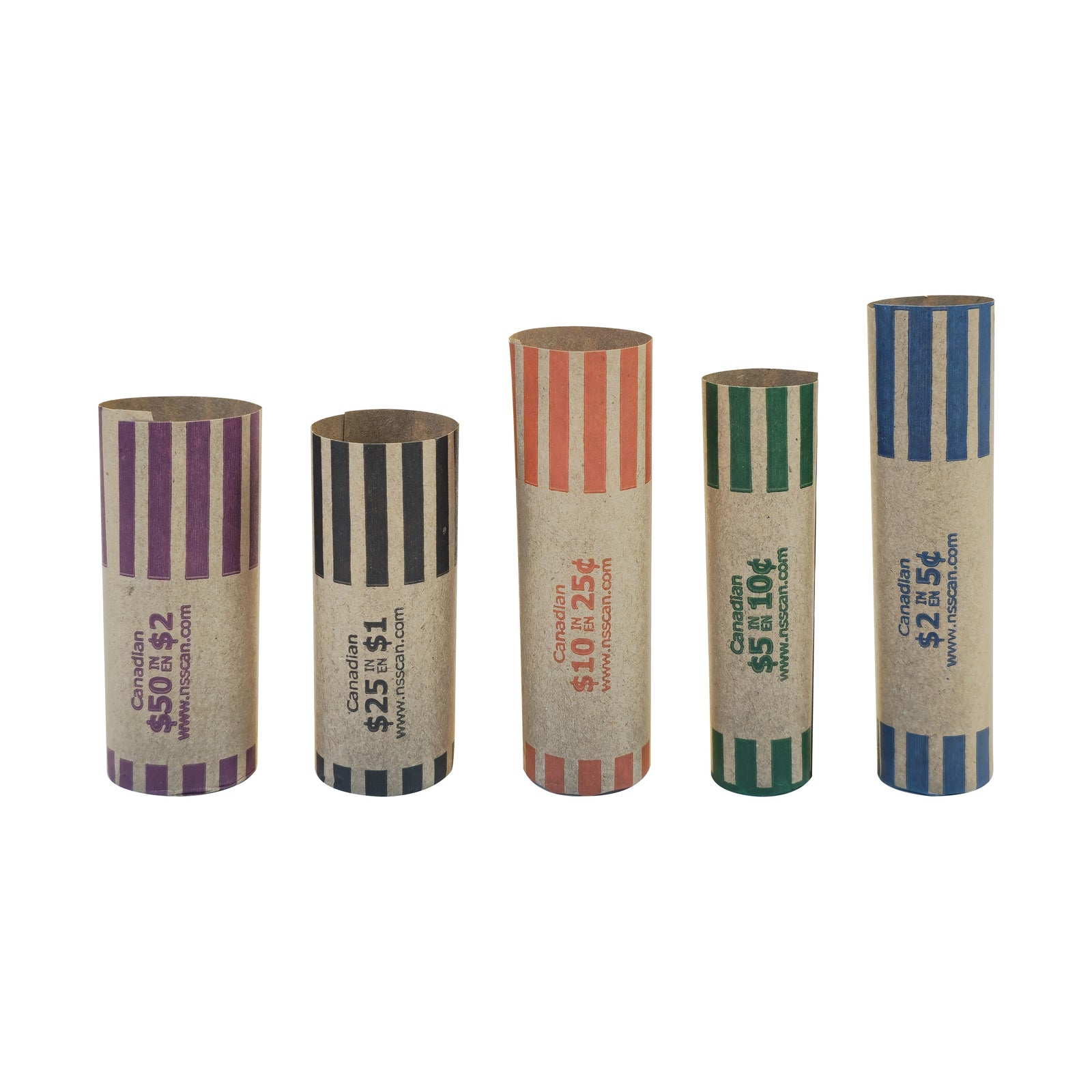 NSS Pre-formed Coin Wrappers Nested Toonie 1000 Pack