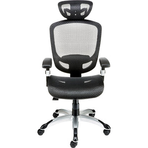 Union and Scale FlexFit Hyken Mesh Task Chair with Adjustable Arms Black