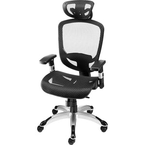 Union and Scale FlexFit Hyken Mesh Task Chair with Adjustable Arms Black