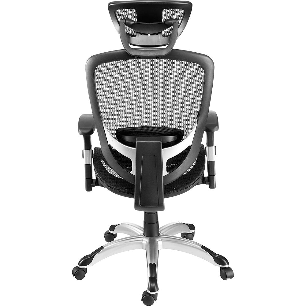 Union and Scale FlexFit Hyken Mesh Task Chair with Adjustable Arms Black