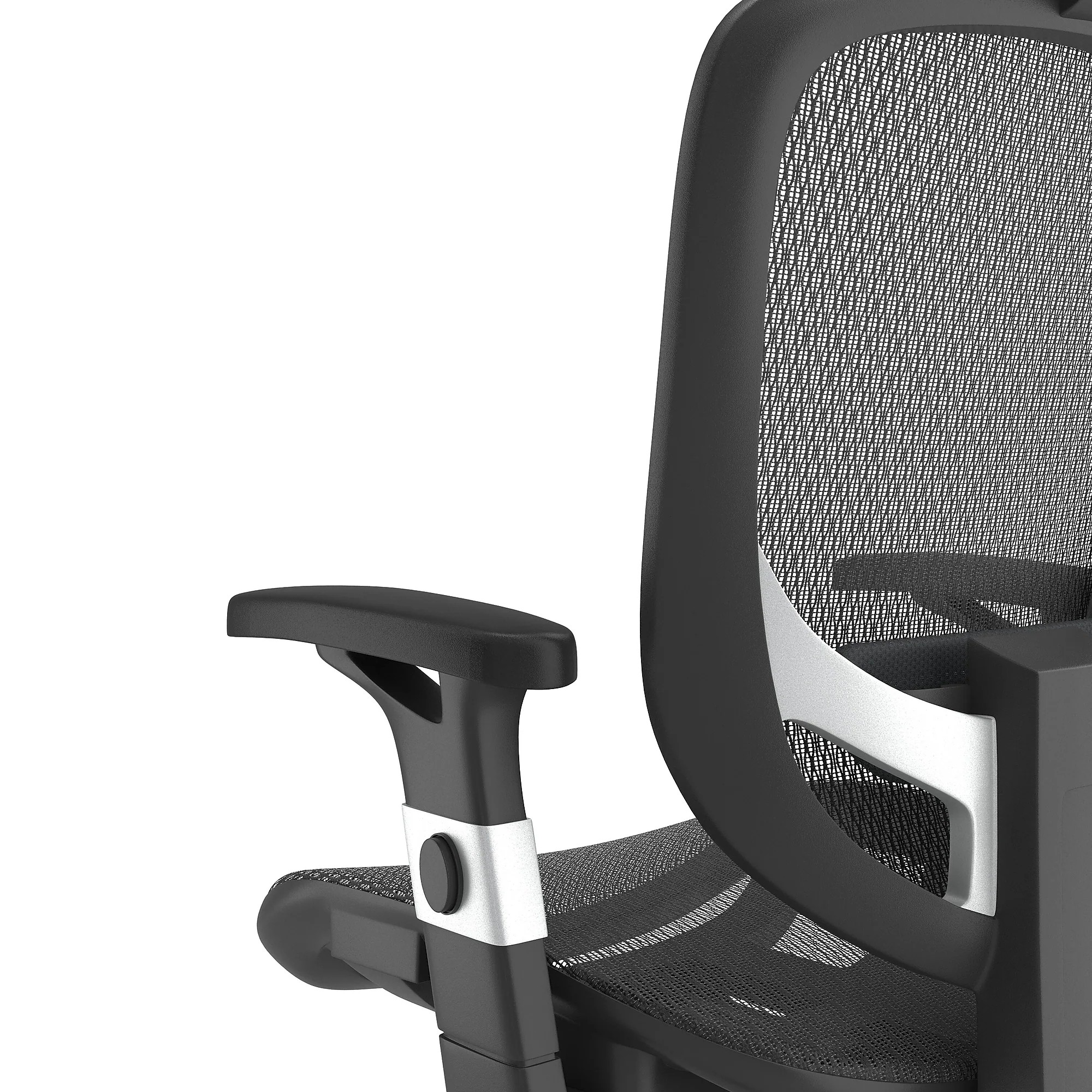 Union and Scale FlexFit Hyken Mesh Task Chair with Adjustable Arms Black