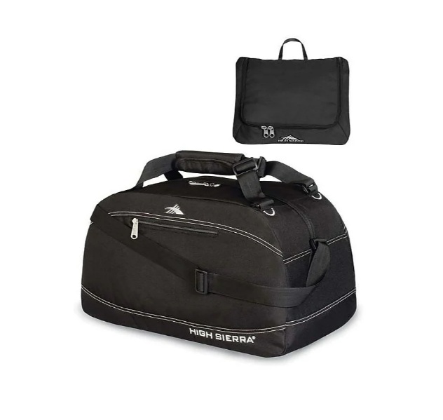 High Sierra 24" Pack-N-Go Duffle Bag Black