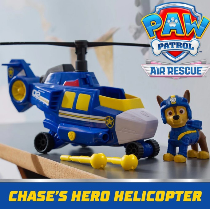 Paw Patrol Air Rescue CHASE With Hero Helicopter Play Set