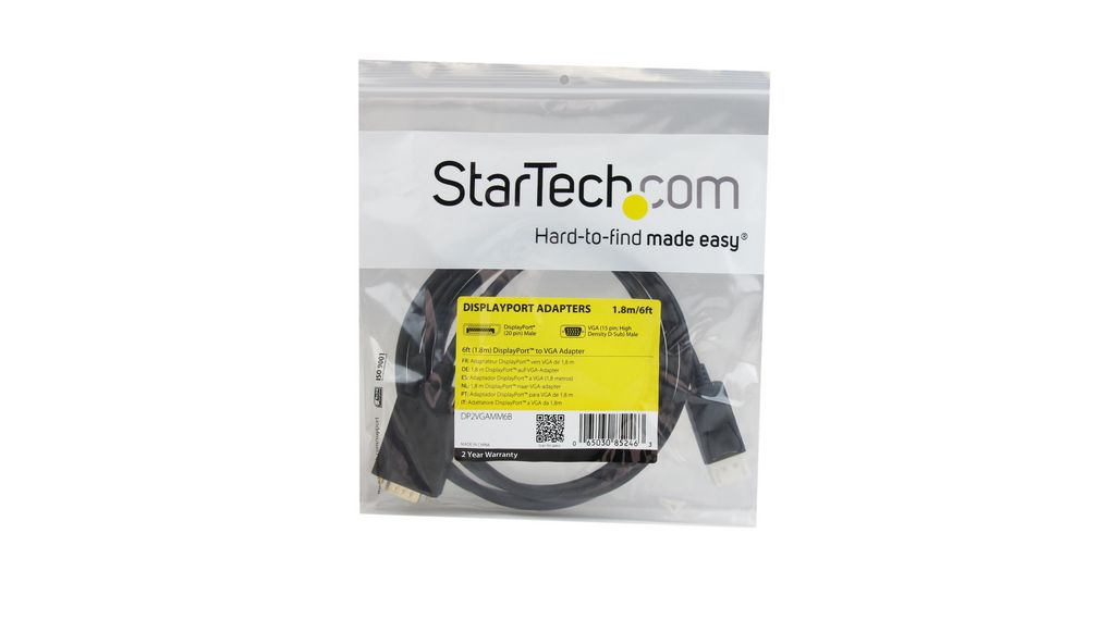 StarTech DisplayPort to VGA Adapter Converter Cable - 6ft