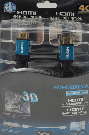 Electronic Master EMHD28025 25FT HDMI Cable