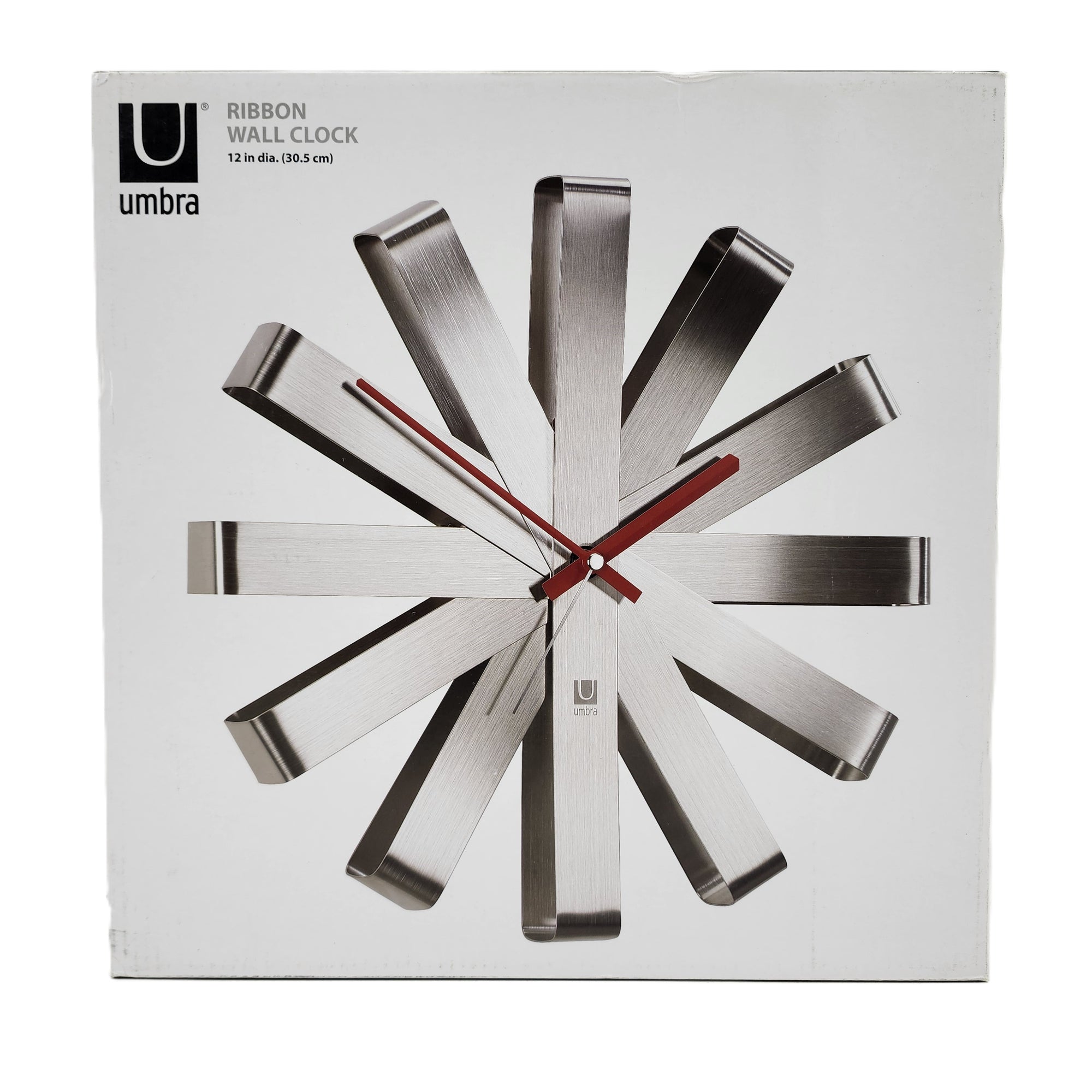 Umbra Ribbon Stainless Steel Clock