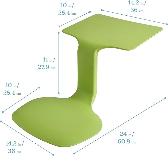 ECR4Kids The Surf Portable Lap Desk Green