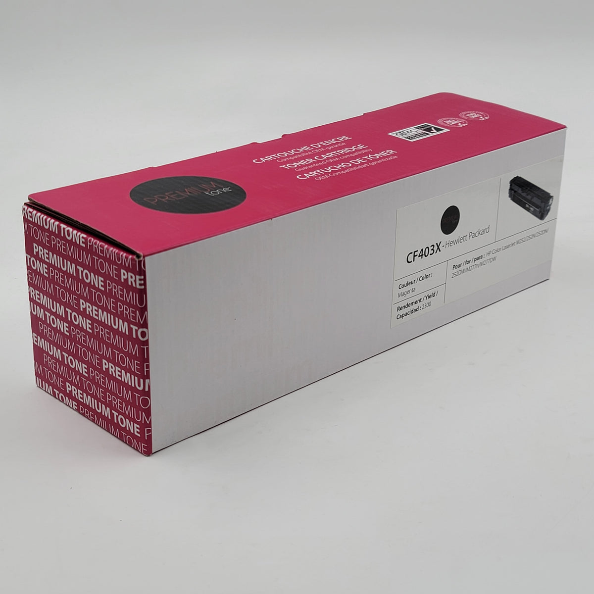 Premium Tone HP CF403X Compatible High Yield Toner Cartridge Magenta