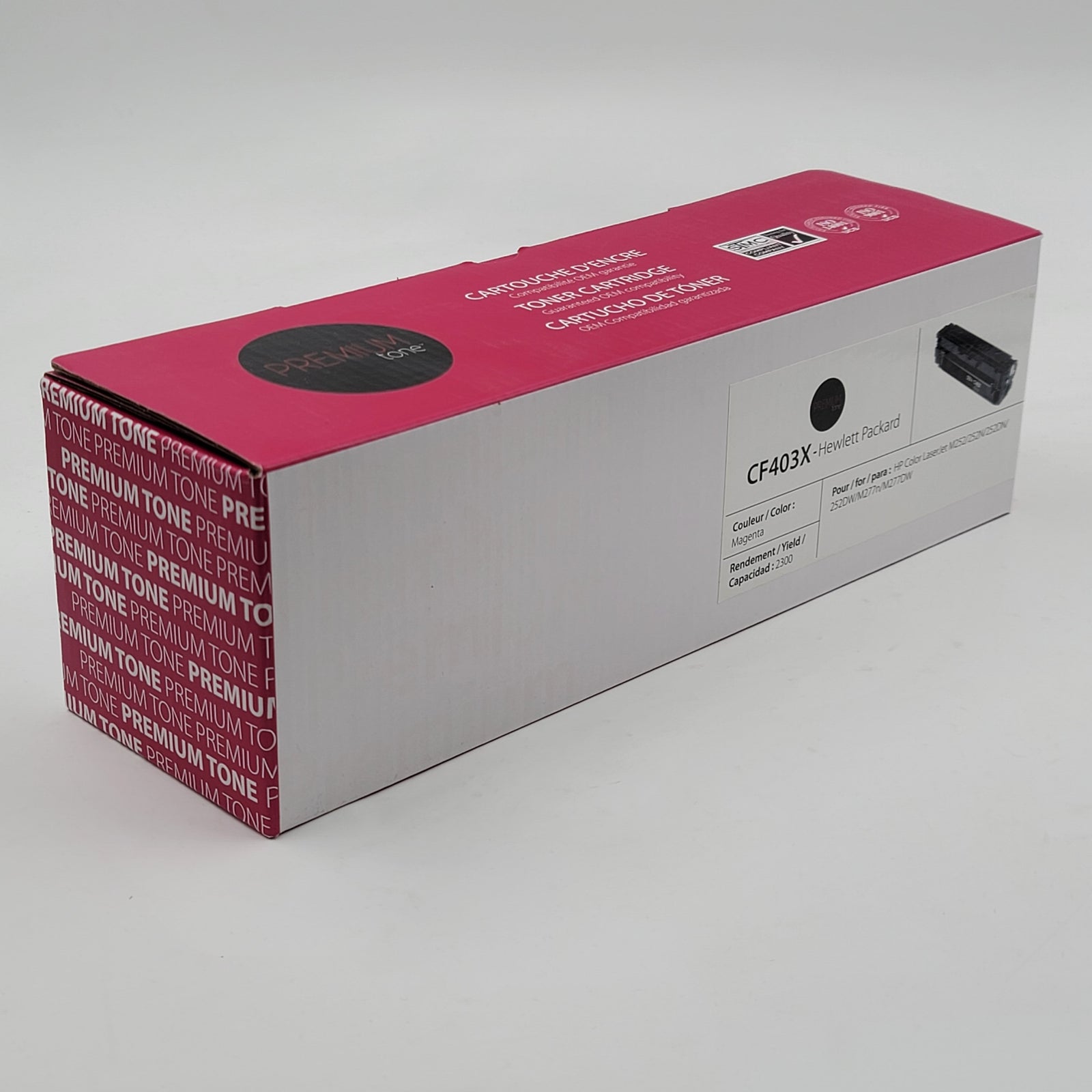 Premium Tone HP CF403X Compatible High Yield Toner Cartridge Magenta