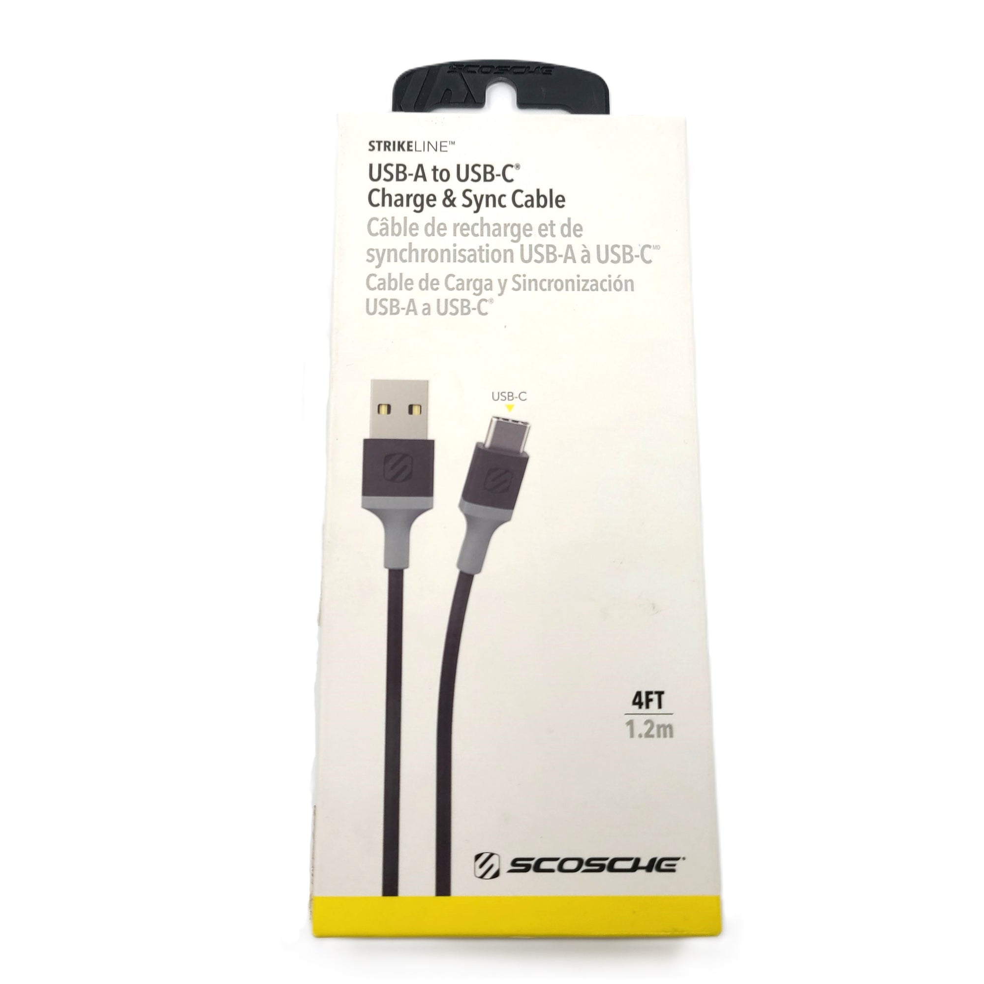 Scosche Strikeline USB-A to USB-C Charge and Sync Cable