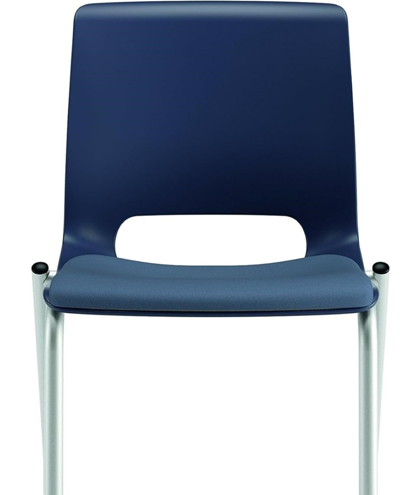 HON Motivate Four-Leg Stacking Chair Cerulean 2 Pack