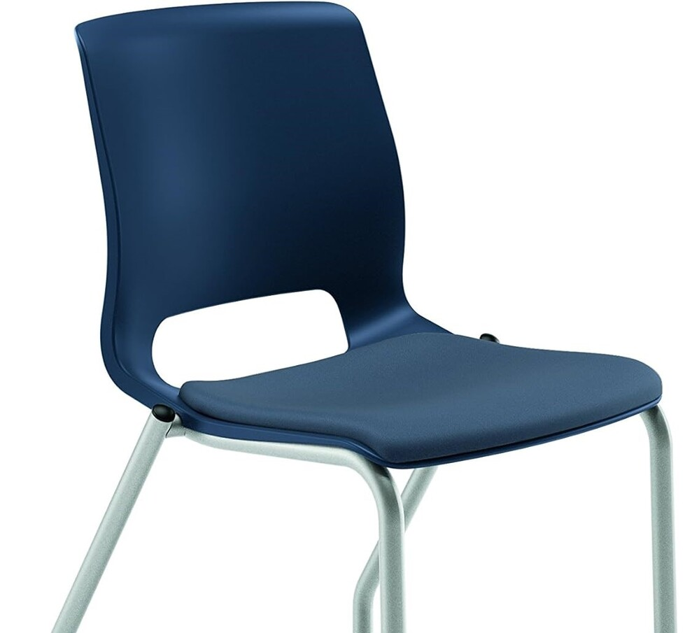 HON Motivate Four-Leg Stacking Chair Cerulean 2 Pack