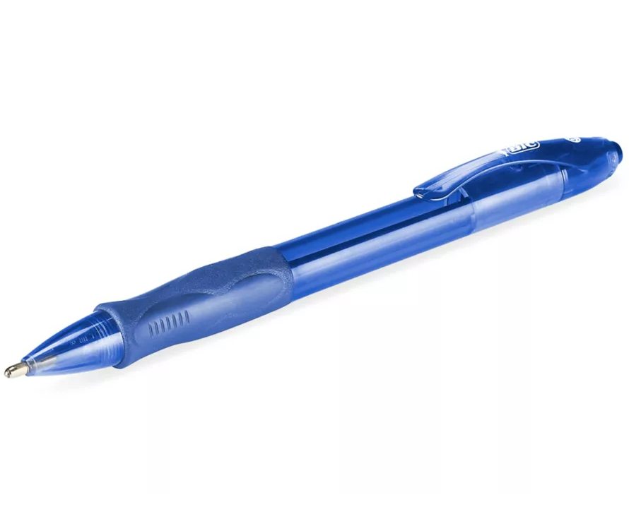 BIC Atlantis Retractable Ballpoint Pens Medium Blue 12/Pack
