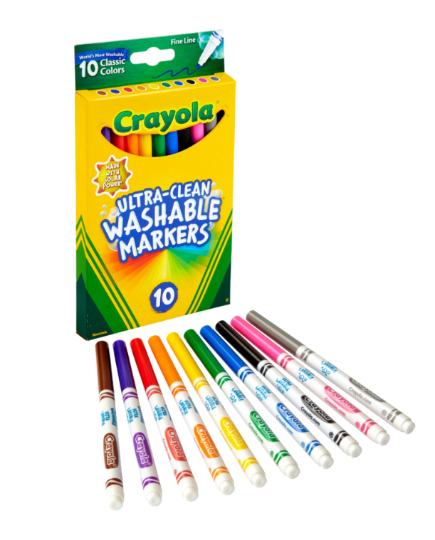Crayola Ultra-Clean Washable Fine Line Markers 6 Packs of 10