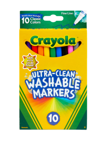 Crayola Ultra-Clean Washable Fine Line Markers 6 Packs of 10