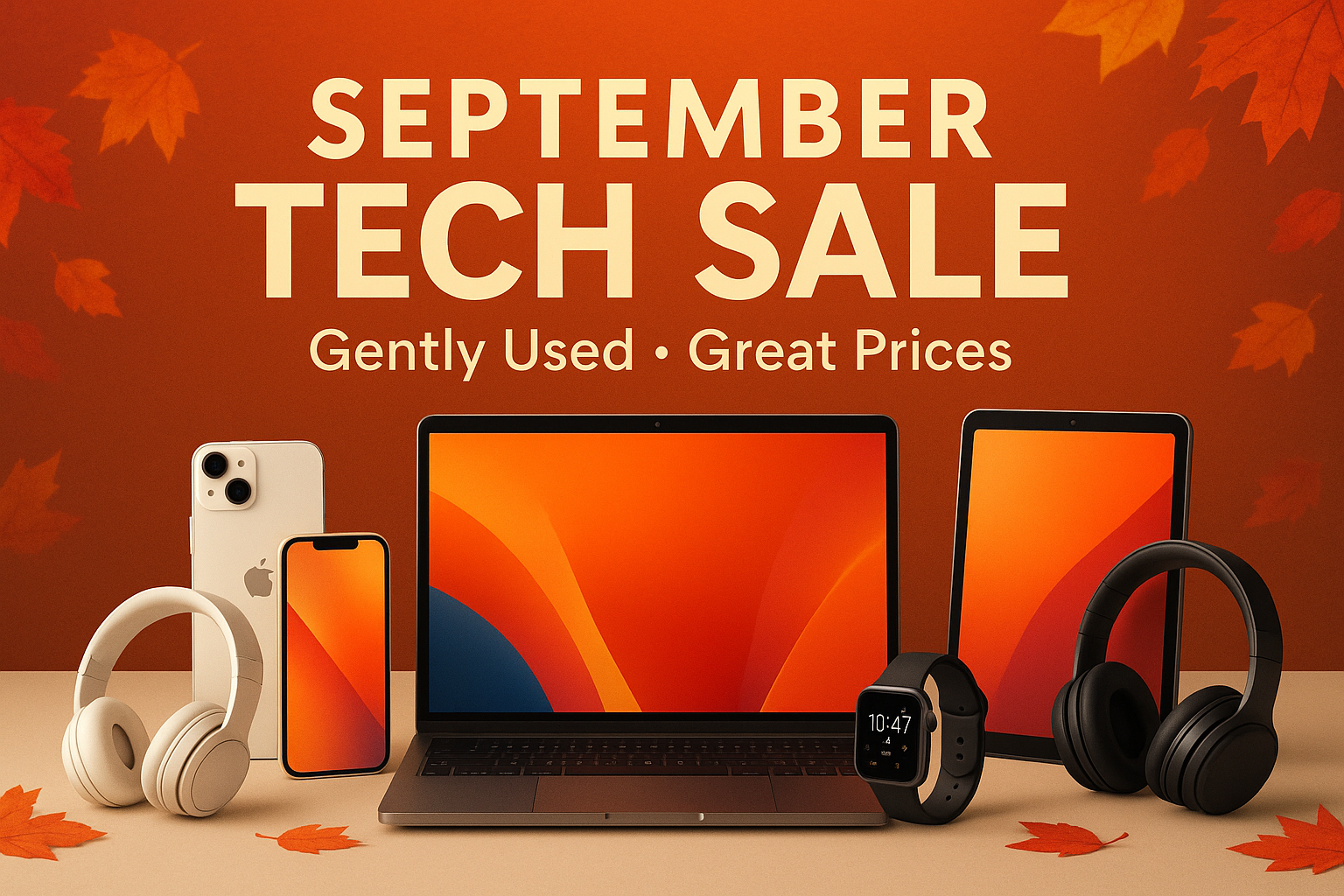 September sale on gently used tech