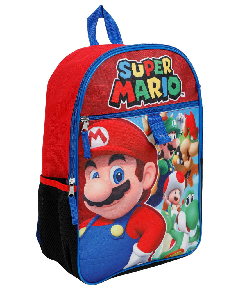 Bioworld B1B05EZSMB 5-Piece Super Mario Backpack Set