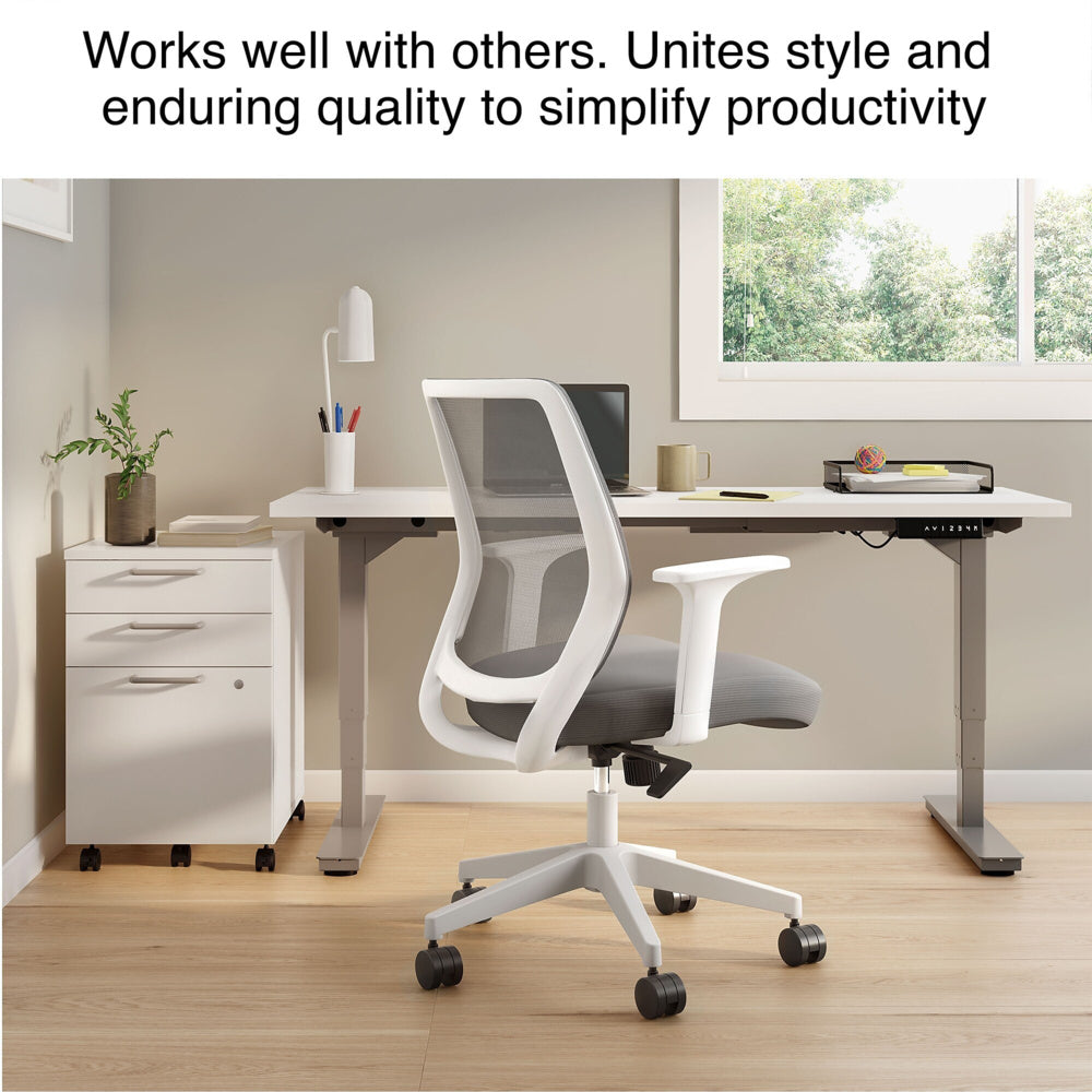 Union and Scale Essentials Mesh Back Fabric Task Chair