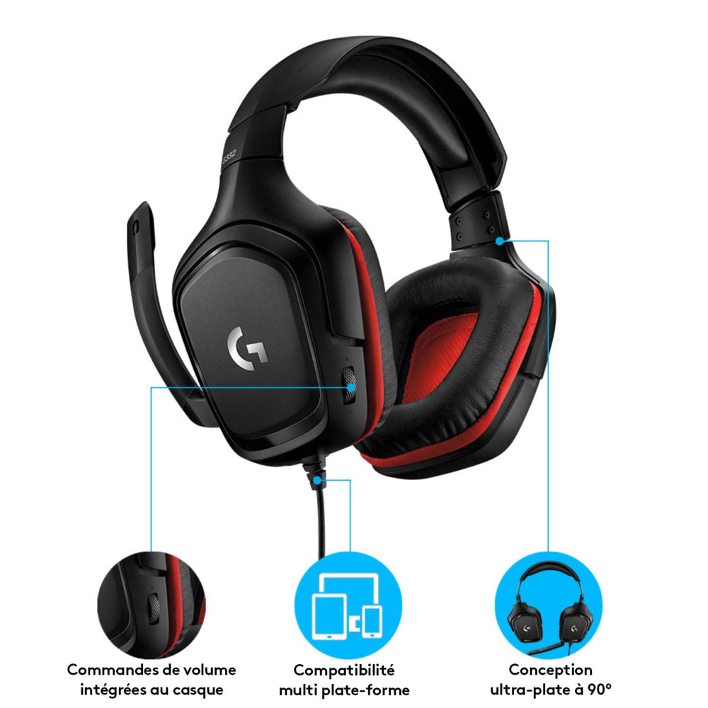 Logitech G332 LOG-981-000755 Wired Gaming Headset