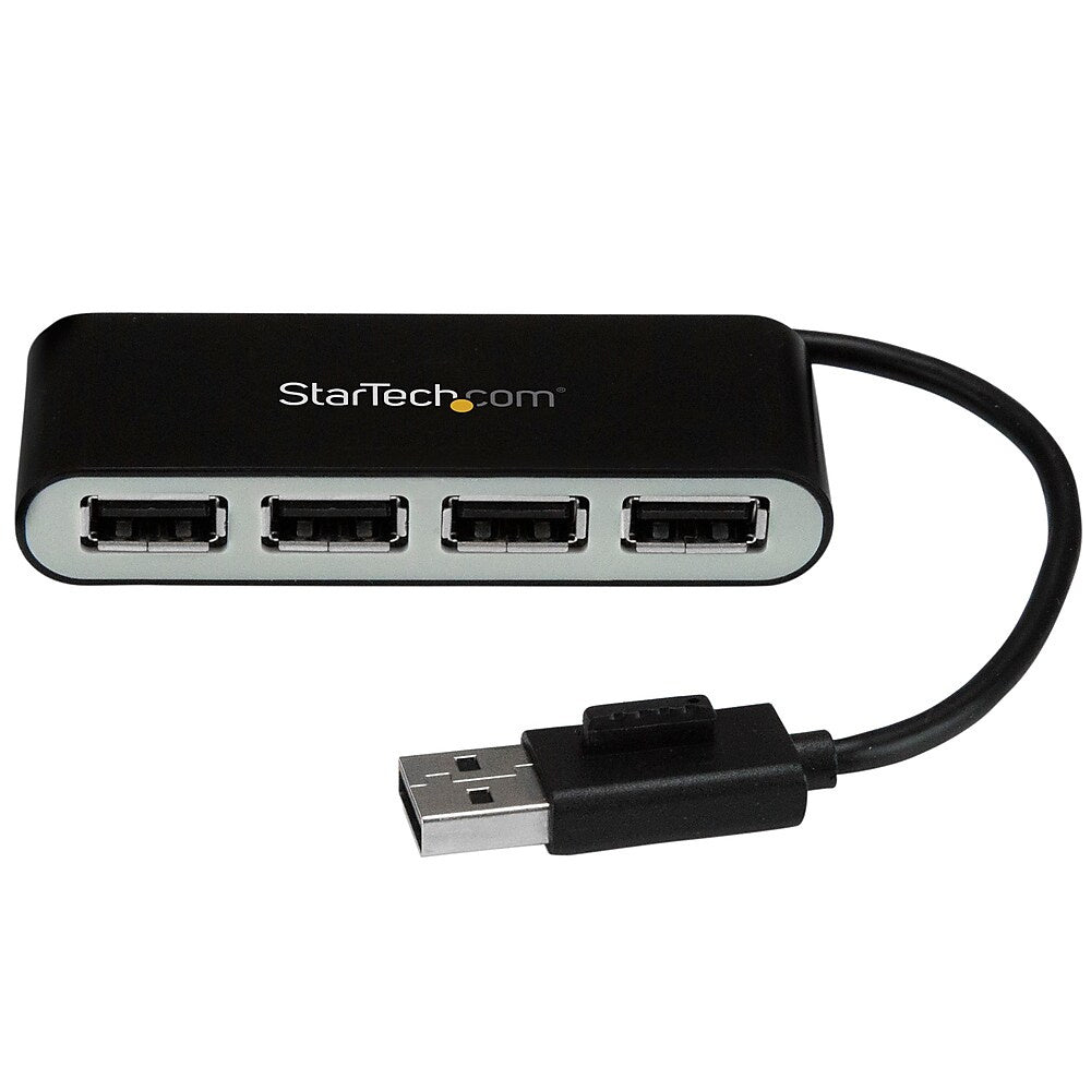 StarTech 4-Port Portable USB 2.0 Hub with Built-in Cable