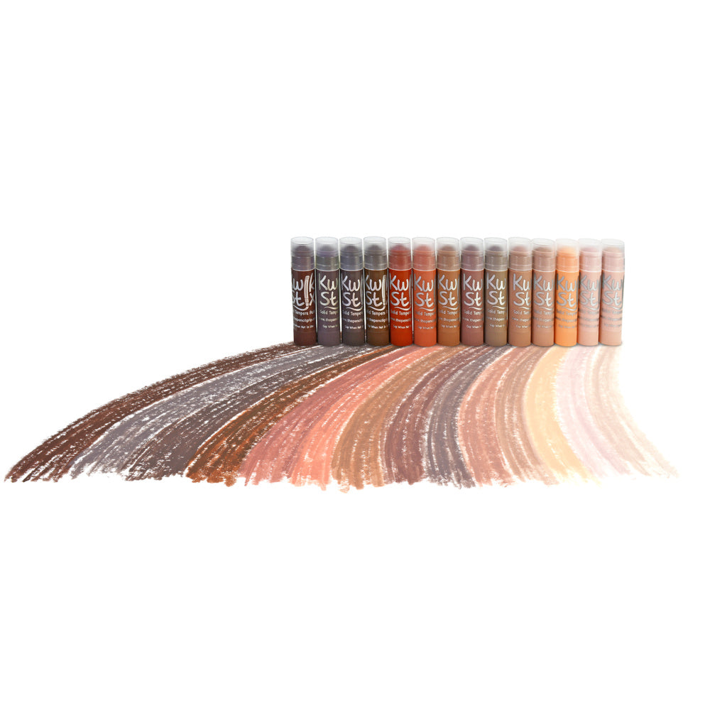 Kwik Stix Tempera Paint Sticks Global Skin Tone Set 14 Pack