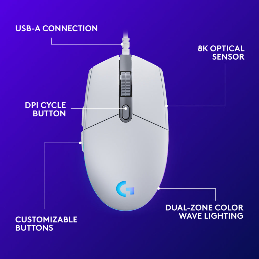 Logitech G203 LightSync RGB Gaming Mouse