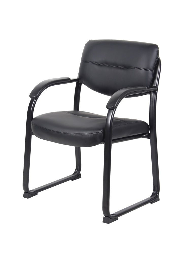 Nicer Furniture Sled Base Side Guest Chair with Arms