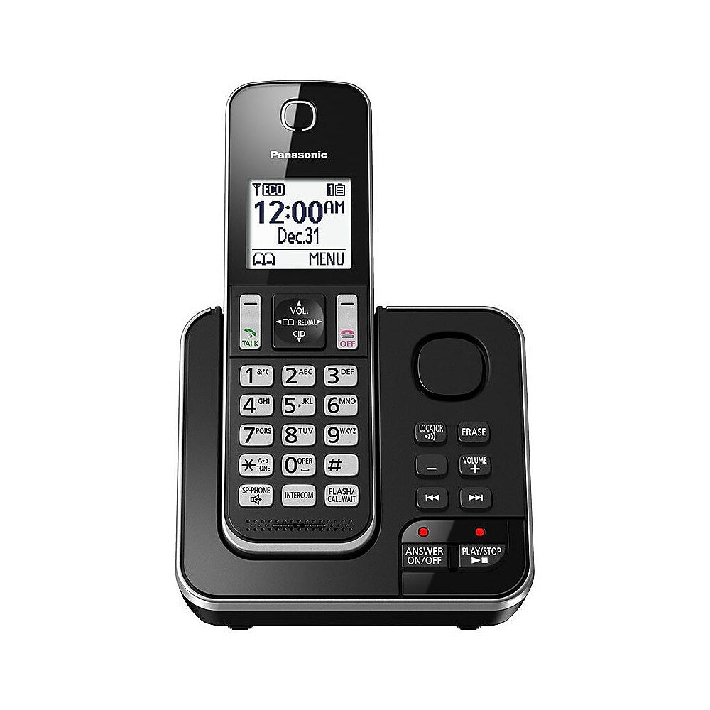 Panasonic KXTGD390B 1-Handset Cordless Phone